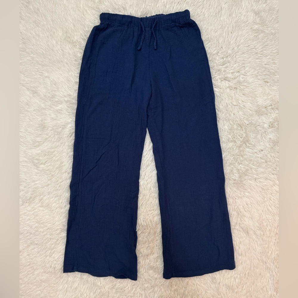 Just Living Navy Blue Pants Summer Pants Casual Cotton Pants